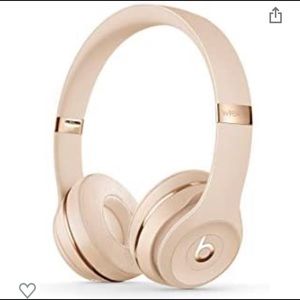 Beats by Dr Dre Solo3 Wireless On-Ear Headphones - Satin Gold. LIKE NEW!